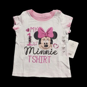 NWT Disney Store Baby Girl My First Minnie Tee Shirt 12M - 18M